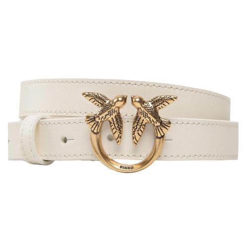 Pinko woman belt white bronze