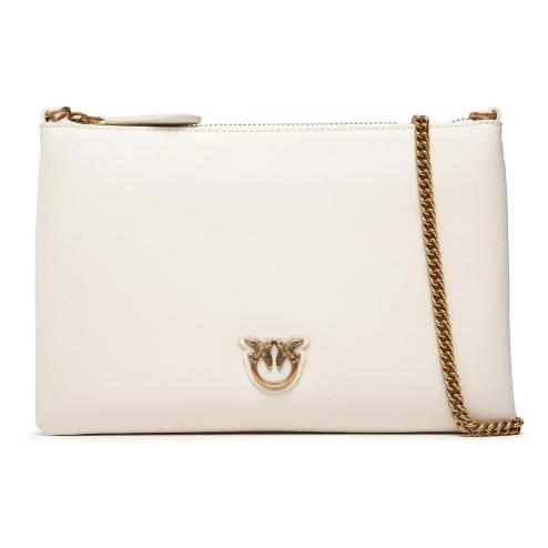 Pinko clutch bag classic simply white