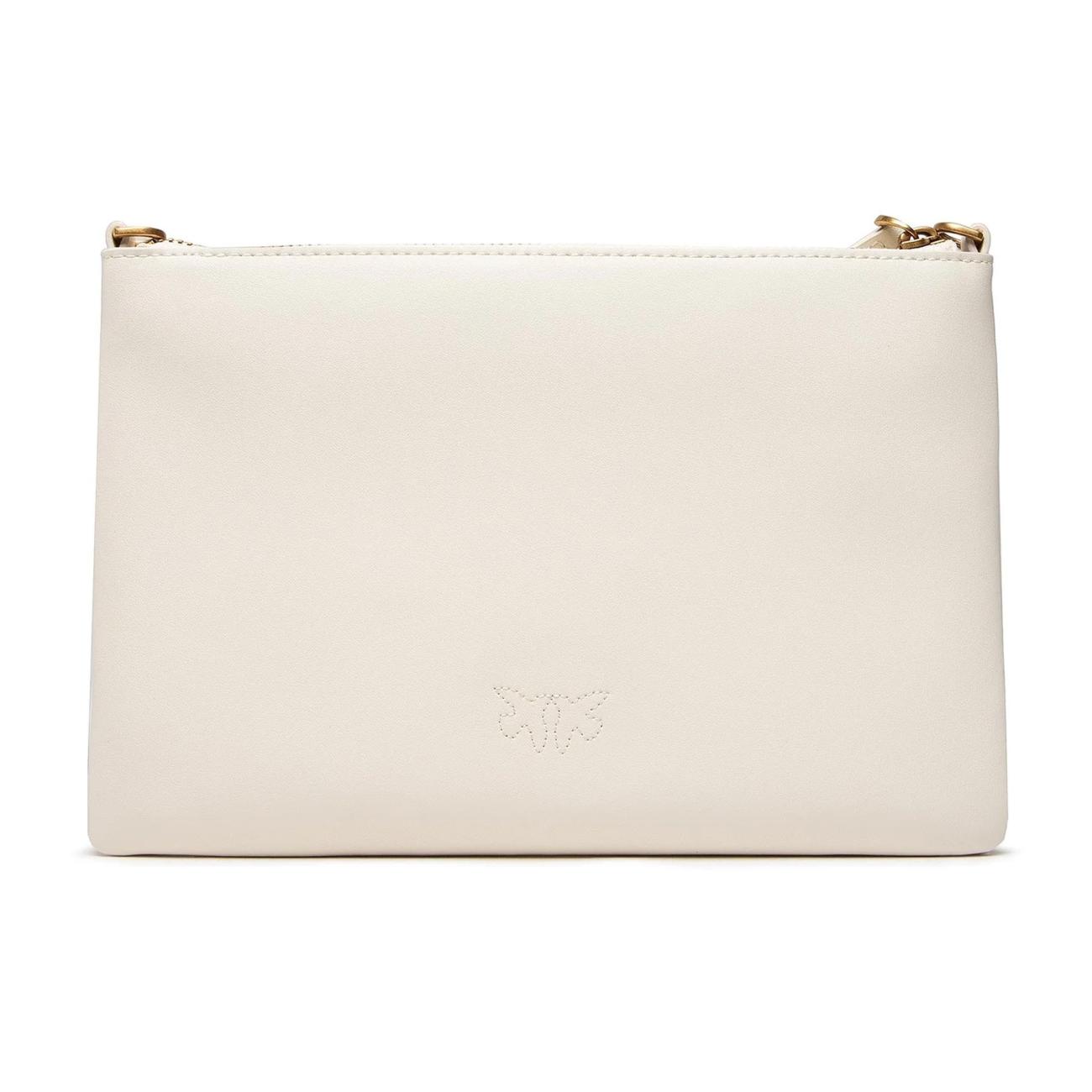 Pinko clutch bag classic simply white