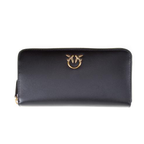 Pinko black wallet with zip