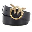 Pinko cintura donna 3cm nera oro