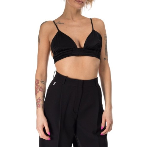 Jijil bralette in raso nera