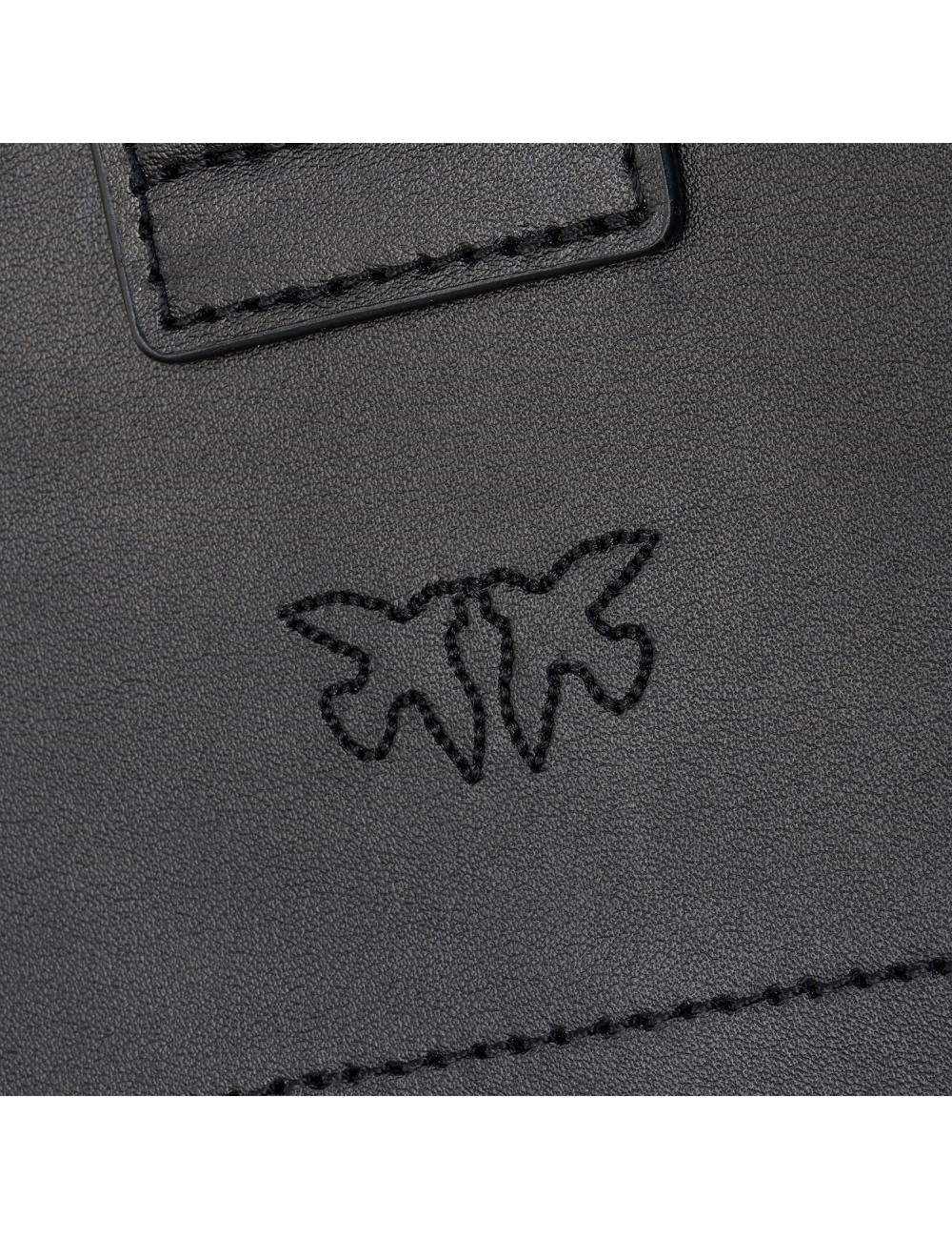 Pinko shoulder bag mini icon simply black silver logo