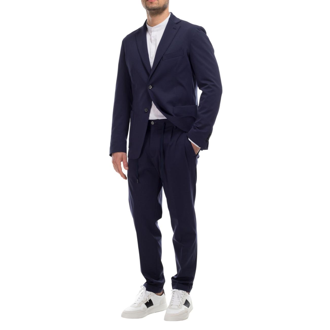 Outfit Blue two button jacket