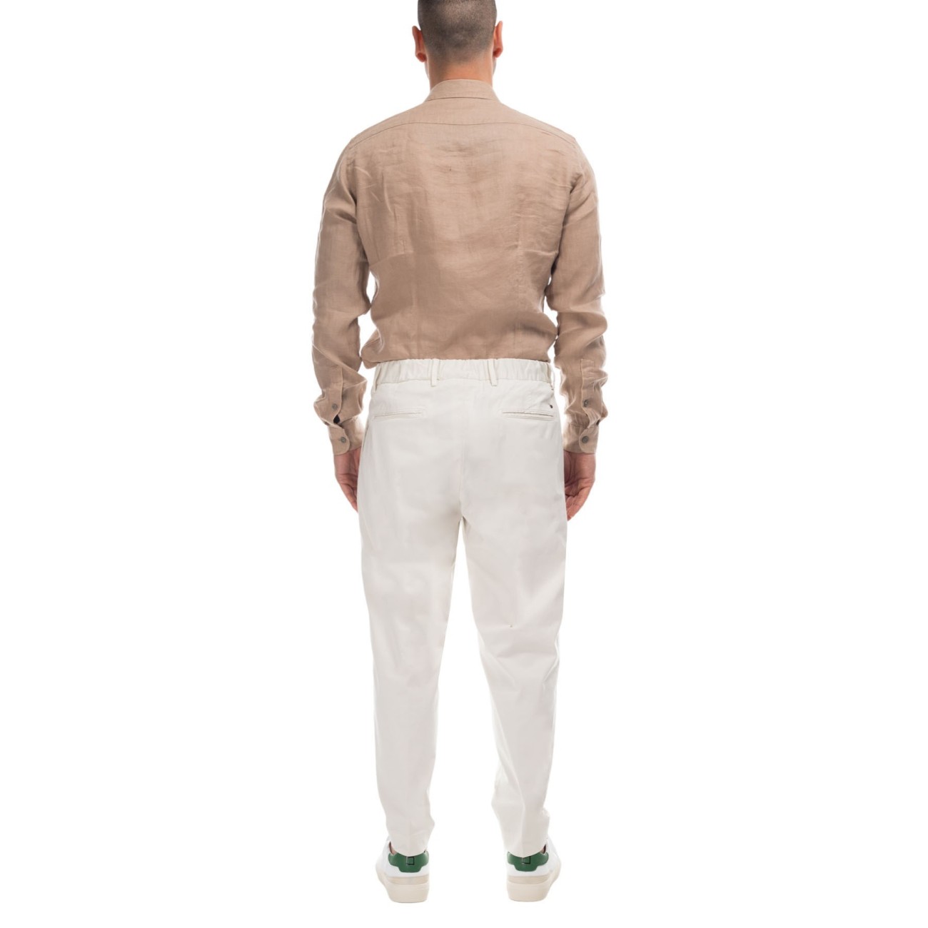 White pants and hat
