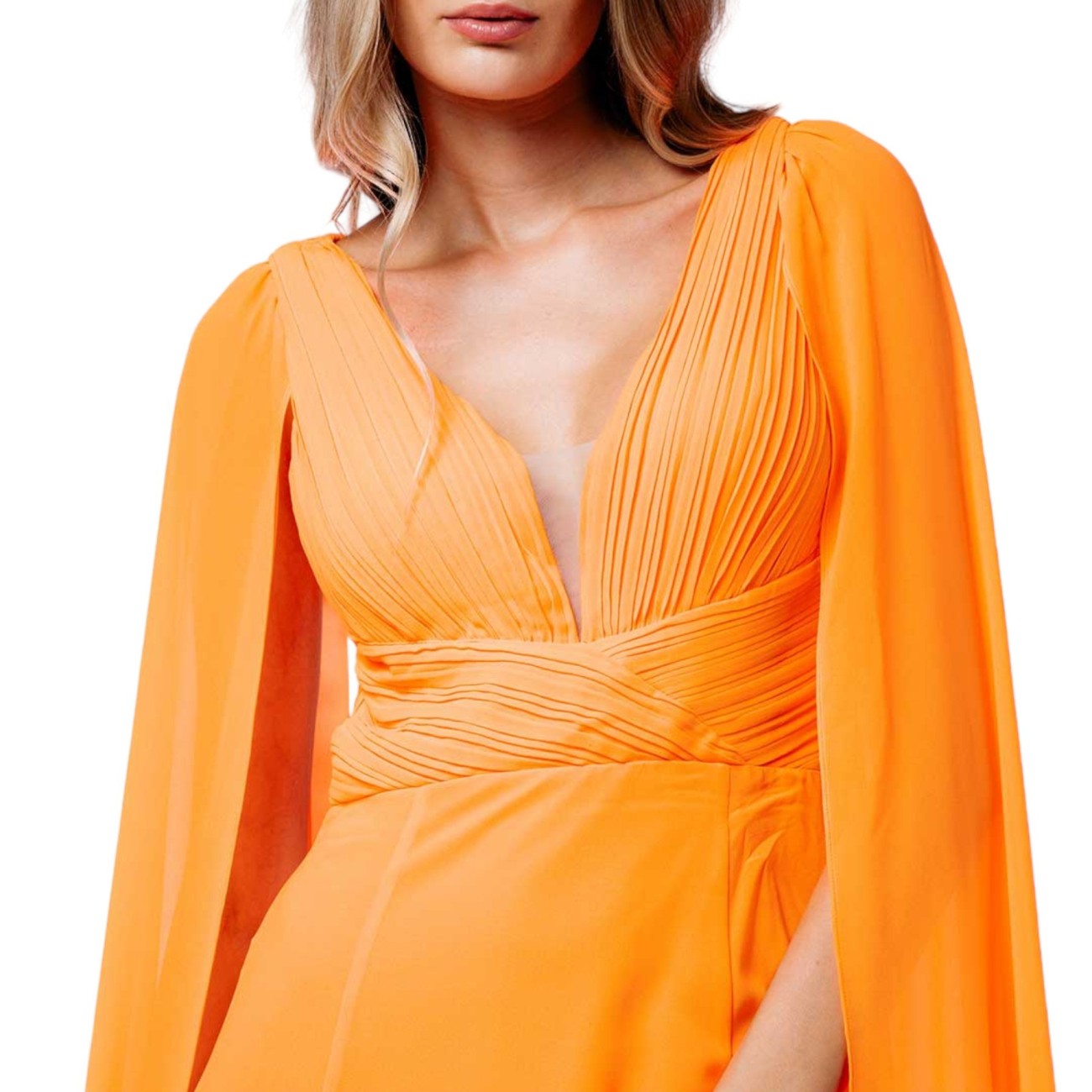 NoSecrets long orange dress...