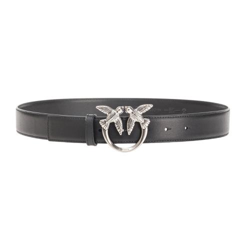 Pinko love berry h3 belt black silver