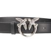 Pinko cintura donna 3cm nero argento