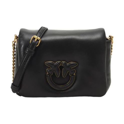 Pinko bag love click puff baby black gold