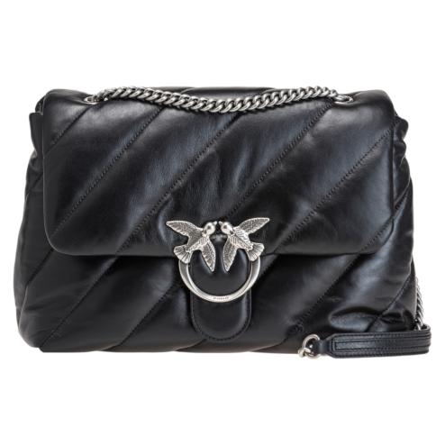 Pinko bag love puff big cl black silver