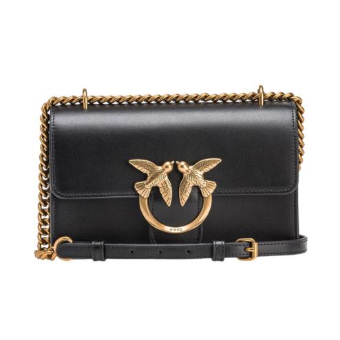 Pinko bag love one mini dc black gold
