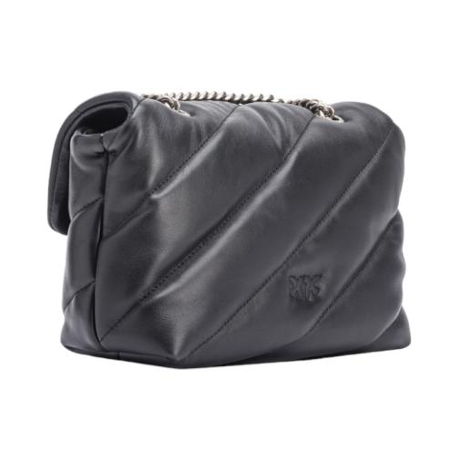 Pinko bag love puff mini cl silver black