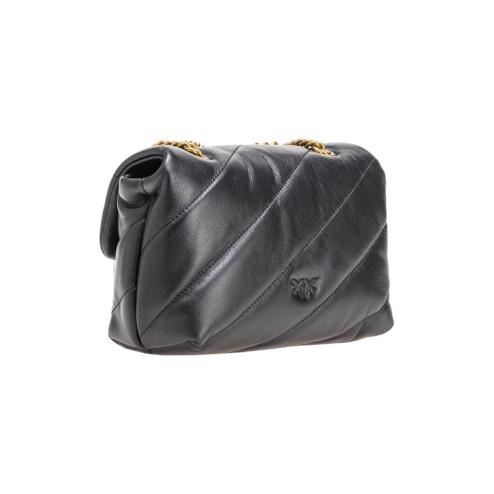 Pinko borsa puff mini nera oro