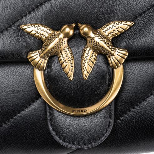 Pinko borsa puff mini nera oro