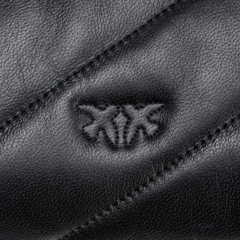 Pinko borsa puff mini nera oro