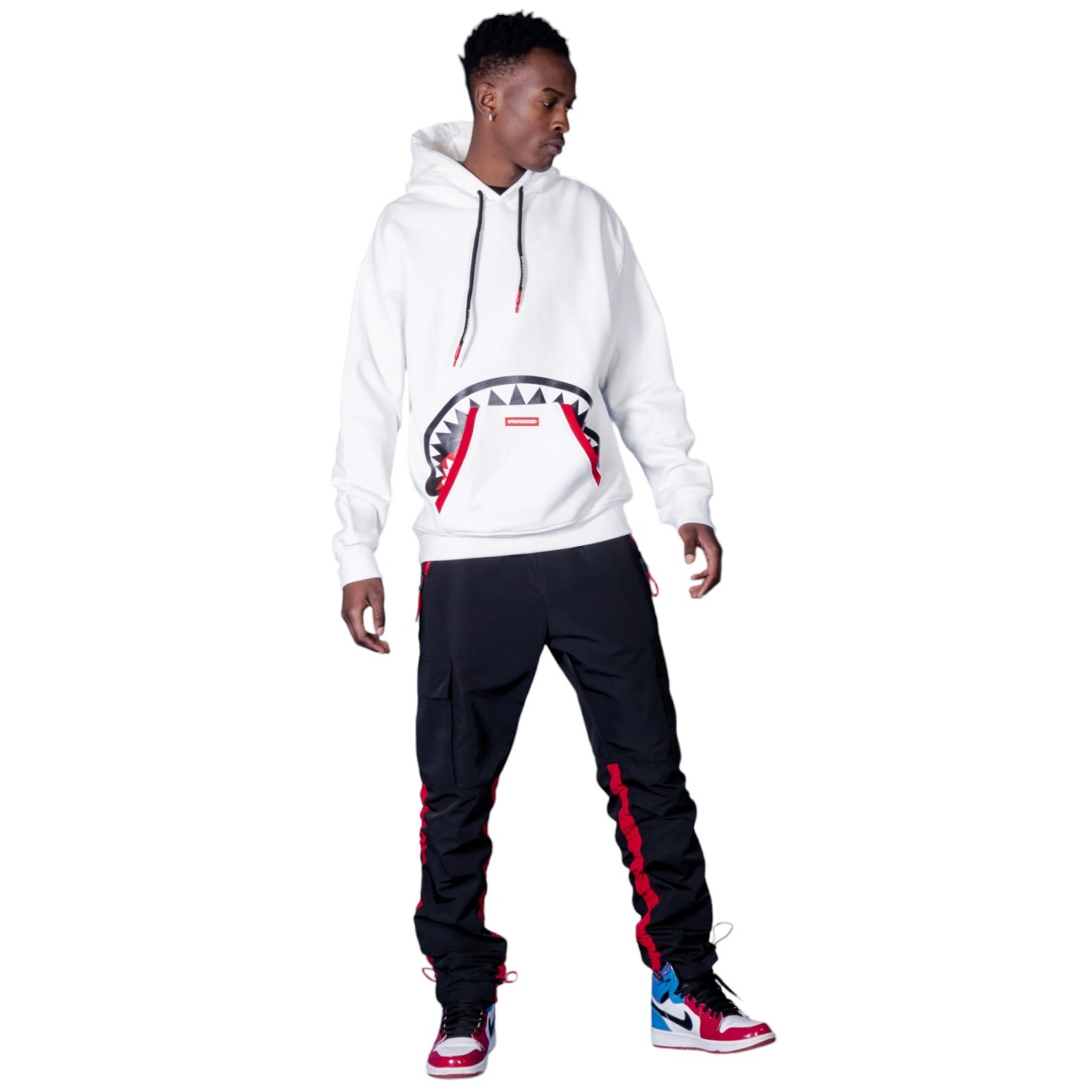 Sprayground felpa bianca...
