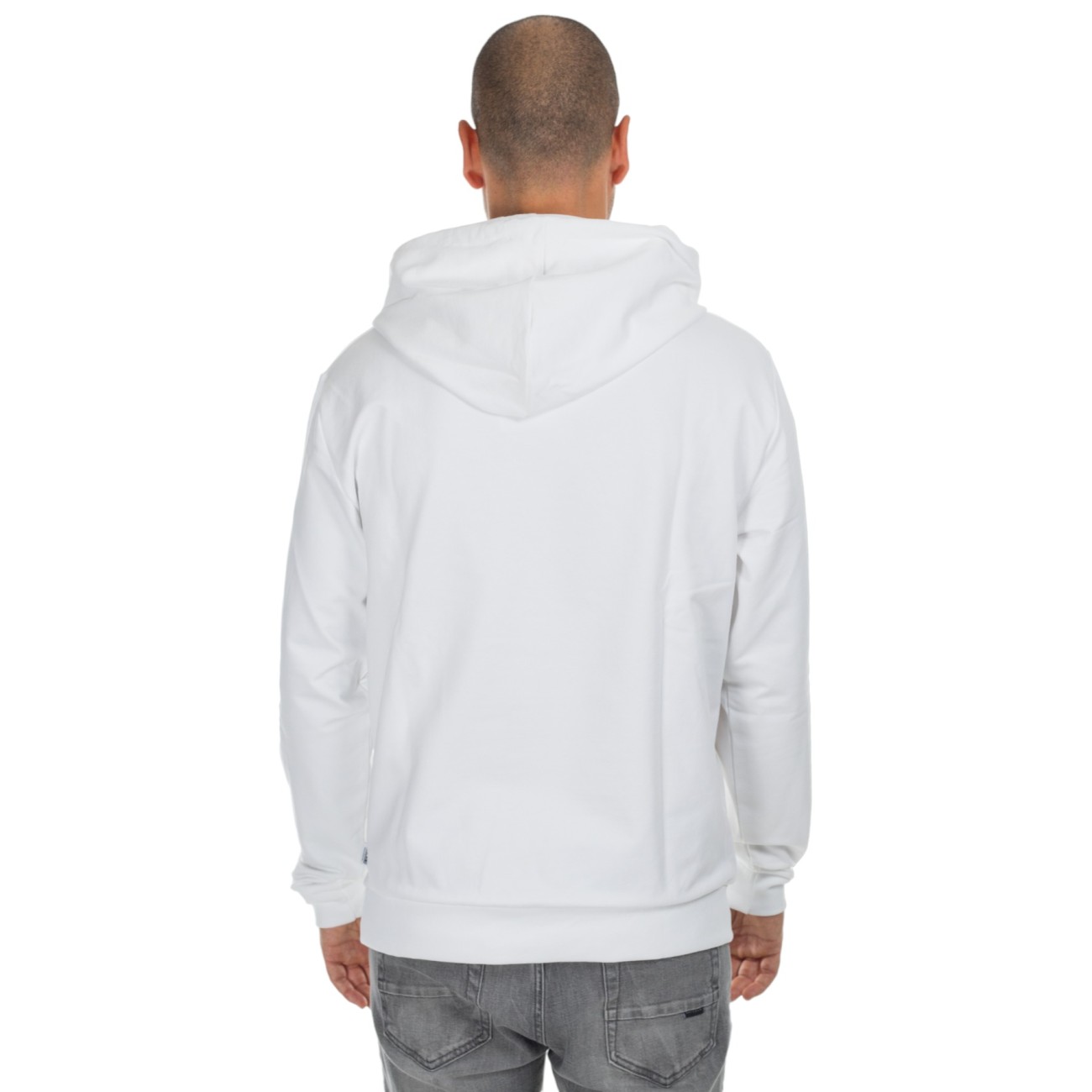 Moschino white man hoodie