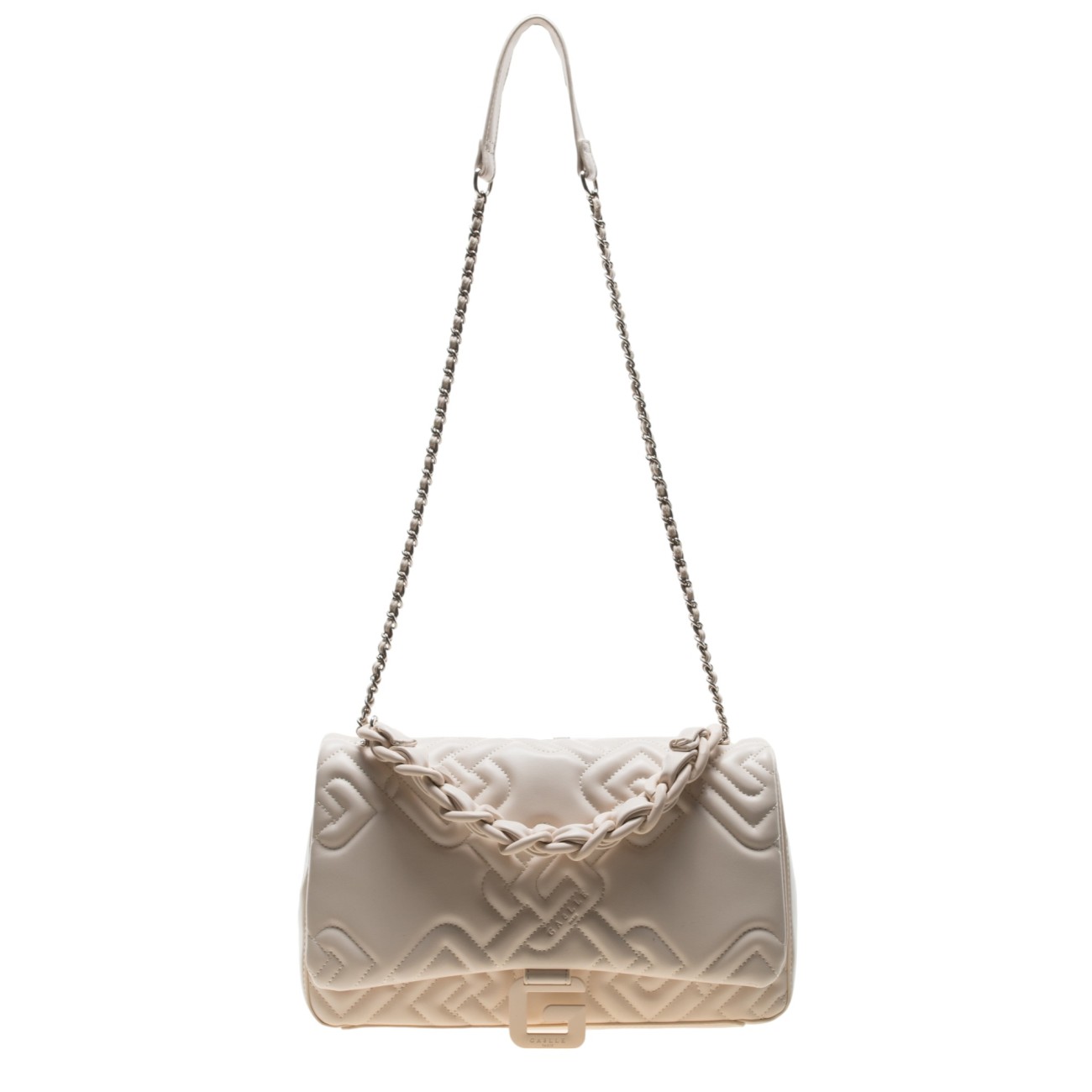 Gaelle maxi ivory quilted bag