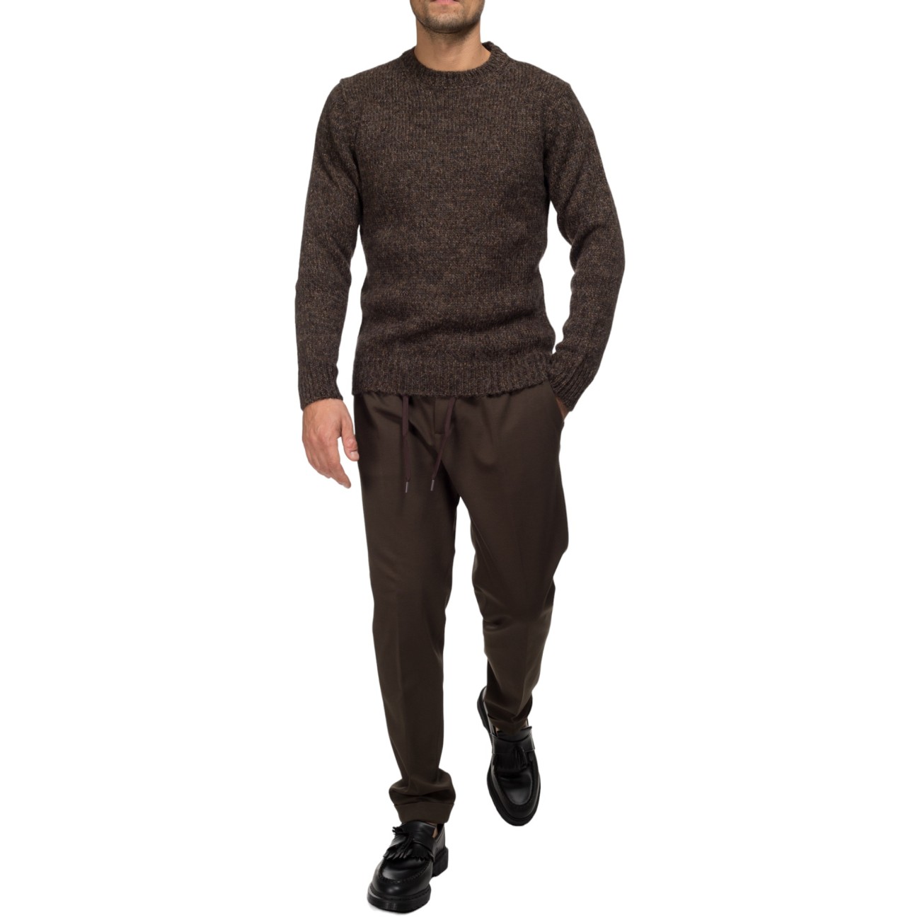 Melange brown crewneck...