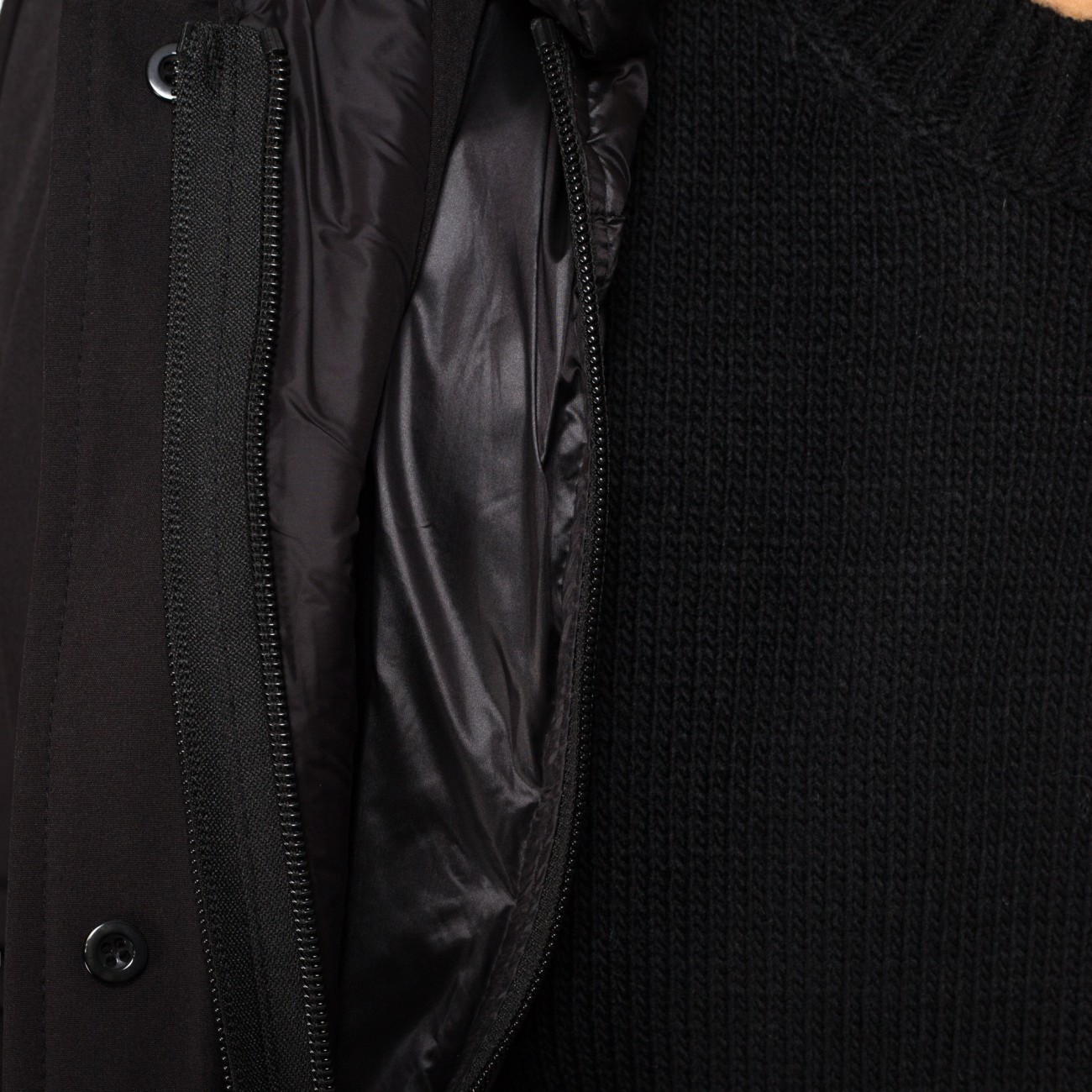 Outfit trench sfoderabile nero