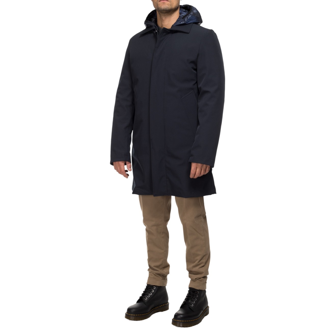 Outfit trench sfoderabile blu