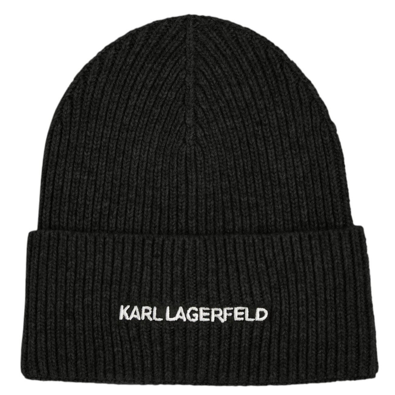 Karl Lagerfeld black wool hat