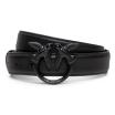 Pinko cintura love berry block 3 cm nero