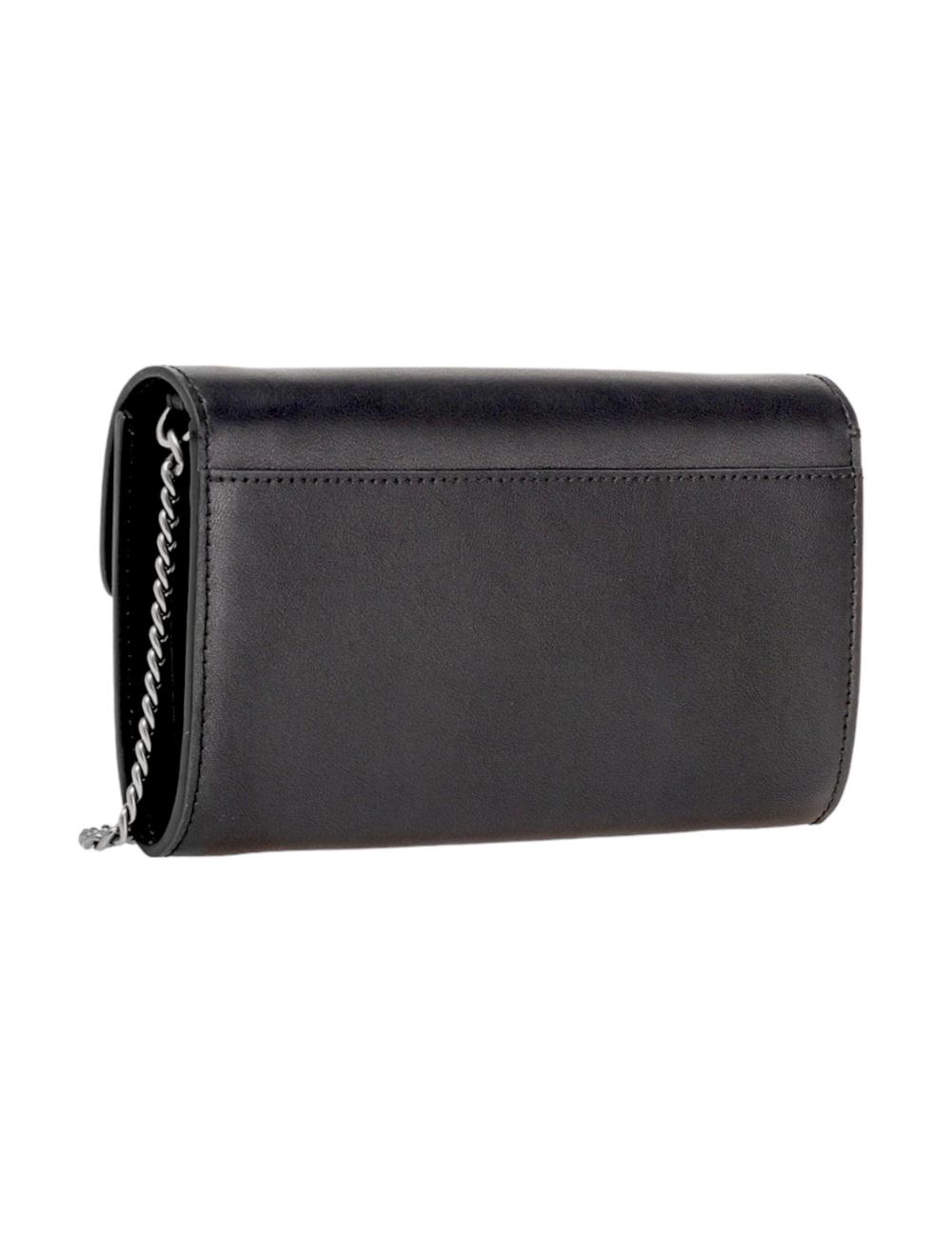 Pinko wallet bag black silver
