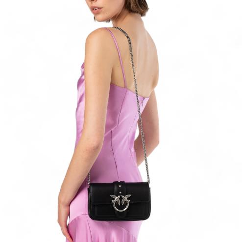 Pinko borsa nera piccola clutch