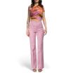 Pinko pantalone lino rosa