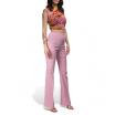 Pinko pantalone lino rosa
