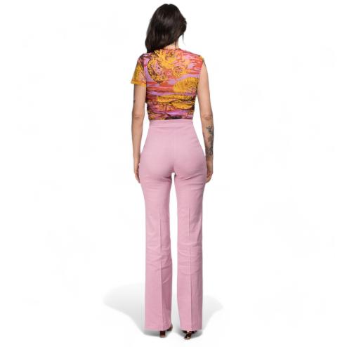 Pinko pantalone lino rosa