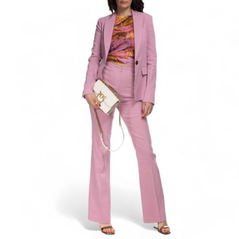 Pinko pantalone lino rosa