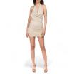 Nosecrets abito corto elegante beige