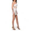 Nosecrets abito corto aderente bianco cutout
