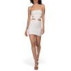 Nosecrets abito corto aderente bianco cutout