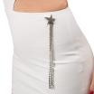 Nosecrets abito corto aderente bianco cutout