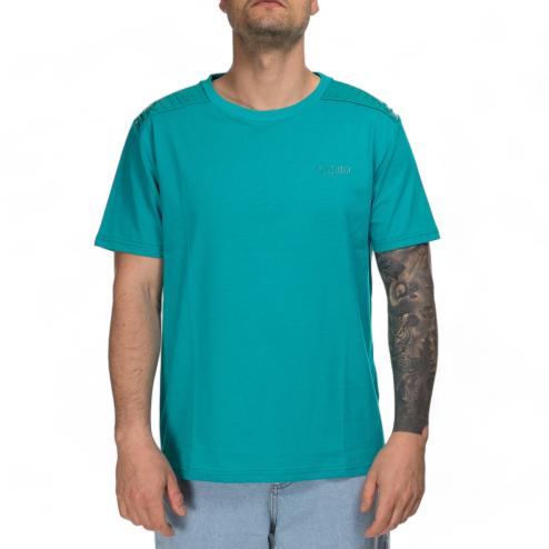 Moschino t-shirt logo stripes gommate