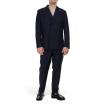 Outfit abito doppiopetto blu