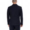 Outfit abito doppiopetto blu