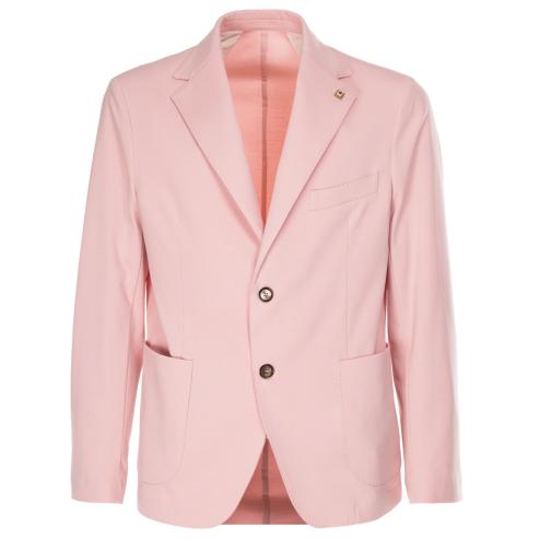 Outfit two-button jacket Pink