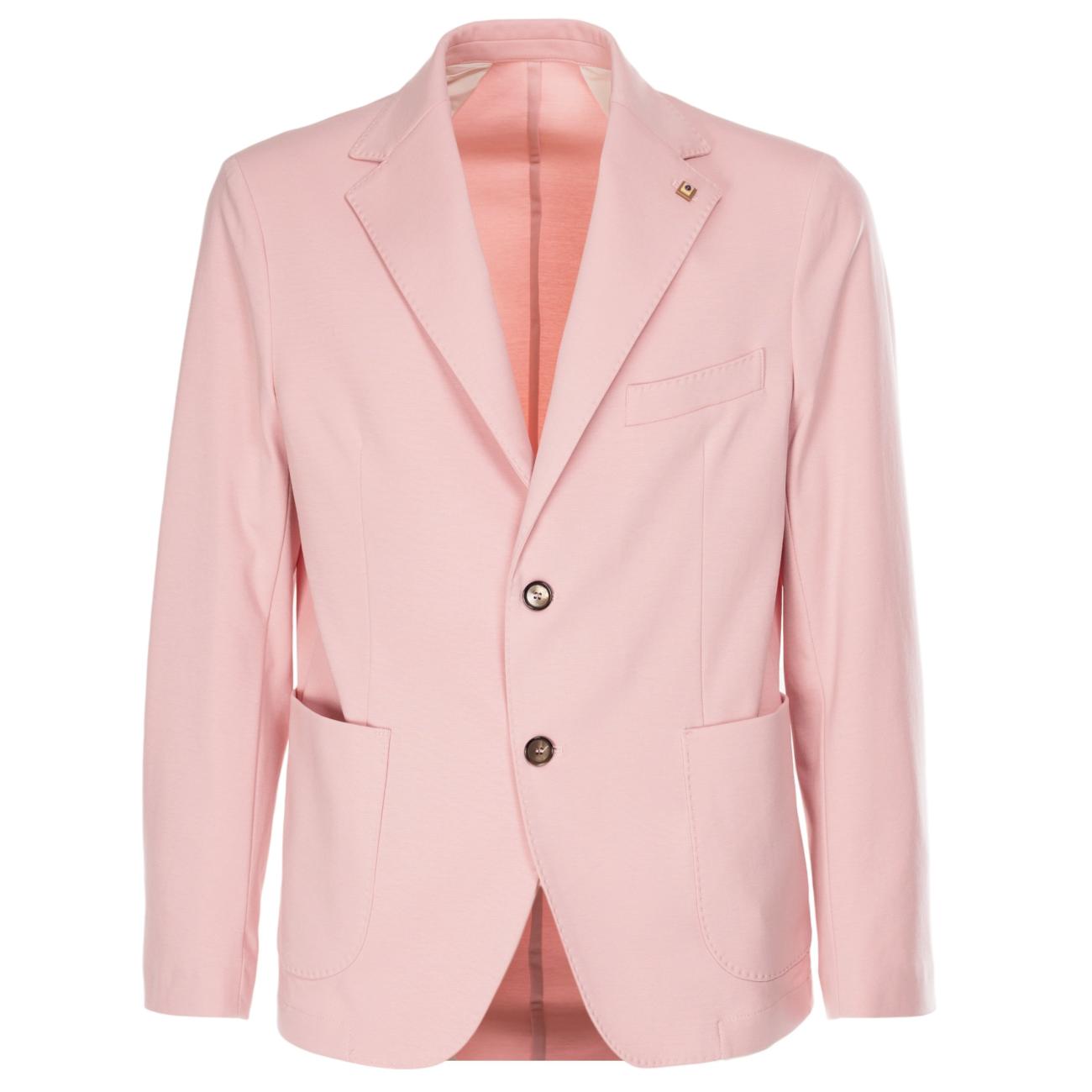 Outfit two-button jacket Pink