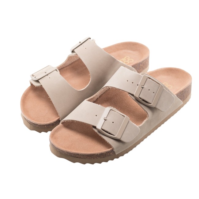 Colors of California sandali beige uomo con fibbie