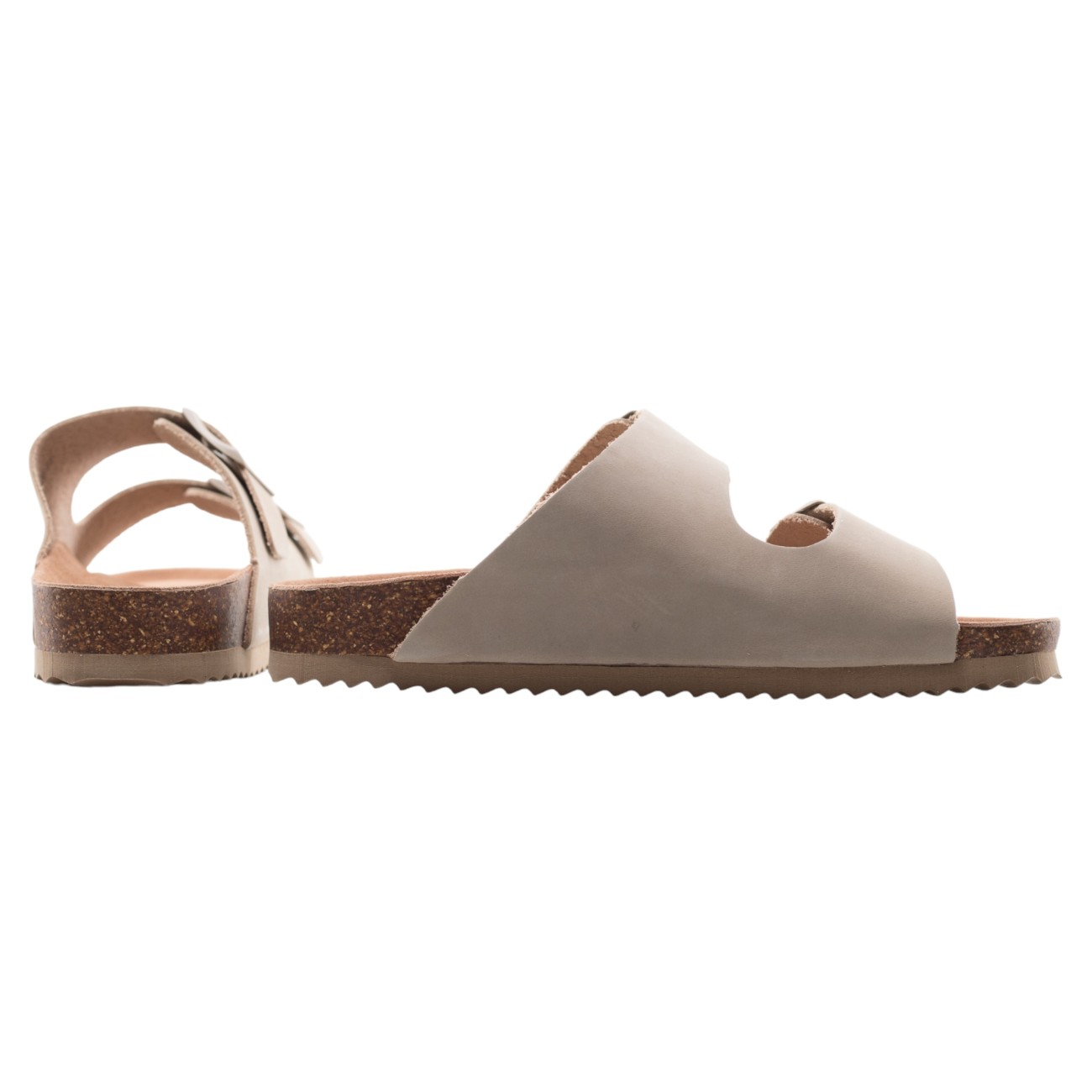 Colors of California sandali beige uomo con fibbie
