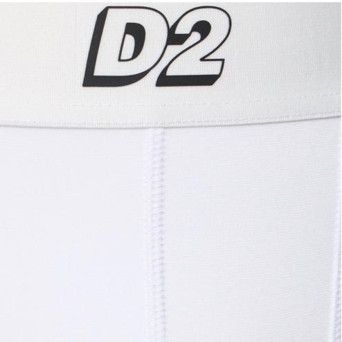 Dsquared2 boxer bianco elastico logato