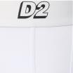 Dsquared2 boxer bianco elastico logato