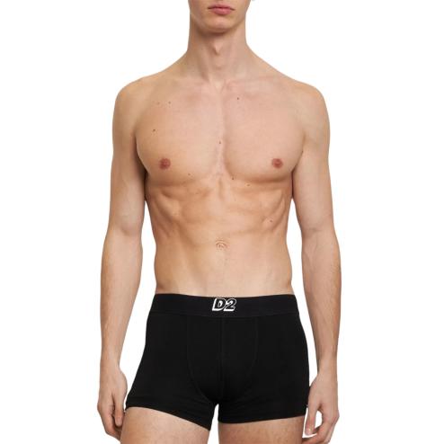 Dsquared2 boxer nero elastico logato
