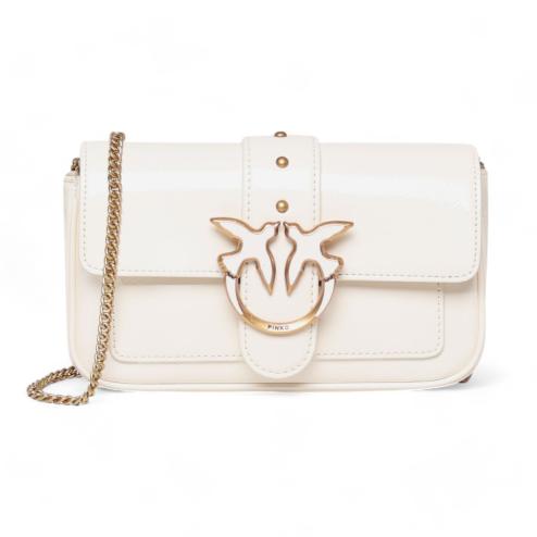 Pinko love one clutch bag pocket naplack