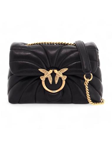 Pinko borsa puff butterfly mini nera