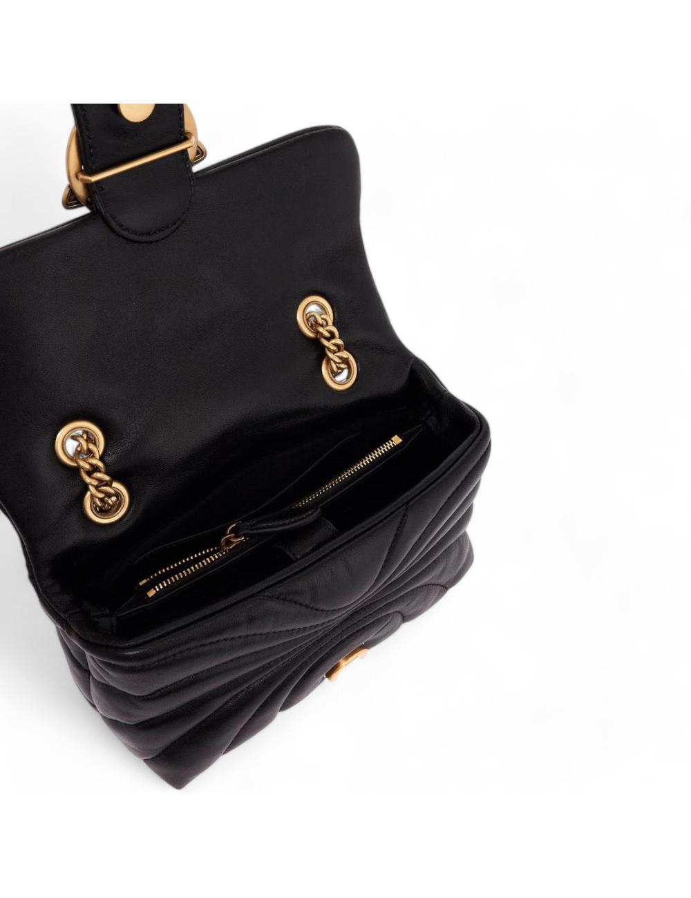 Pinko borsa puff butterfly mini nera